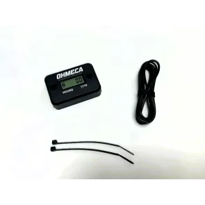 Compteur d'heures filaire noir OHMECA