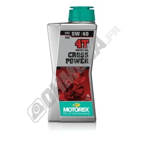 HUILE MOTEUR MOTOREX Cross Power 4T - 5W40 1L