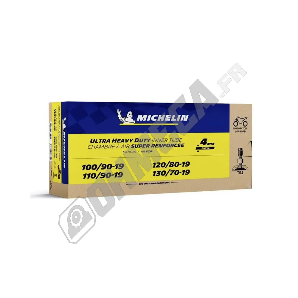 CHAMBRE A AIR 19'' 100/90-19 A 130/70-19 MICHELIN 19UHD VALVE TR4