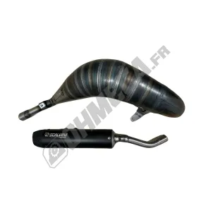 LIGNE D ECHAPPEMENT SCALVINI RACING CONE PIPE MX 125 ES ROULE SOUDE SWELD 2 STROKE EXHAUST RACE CORSE SCALVINI 125 TM MOTO