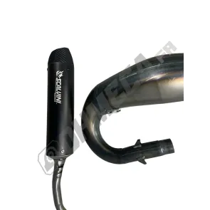 LIGNE D ECHAPPEMENT SCALVINI RACING TM MOTO 85 MX 2STROKE EXHAUST LOW MID MADE IN ITALY CORPS SILENCIEUX POT DETENTE
