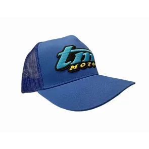CASQUETTE BASEBALL TM MOTO BLEUE UNISEX AVEC FILET CAP TM MOTO 2026 BLUE OPEN REAR