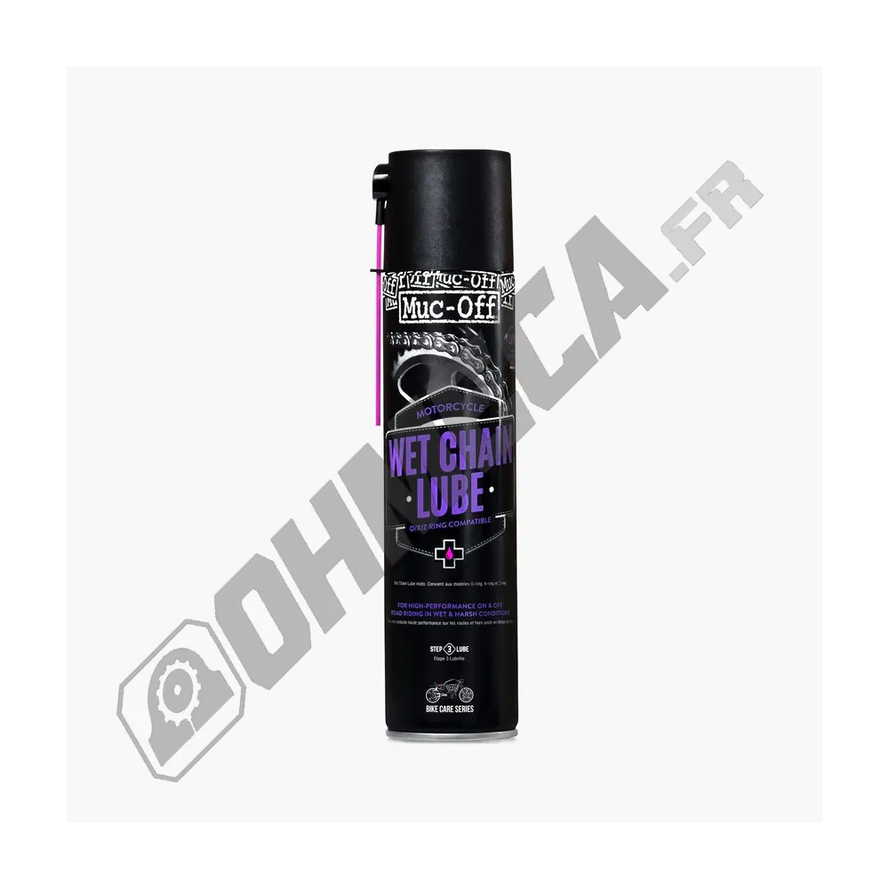 Lubrifiant chaîne MUC-OFF Wet Chain Lube - 400ml GRAISSE A CHAINE CHAIN LUBE