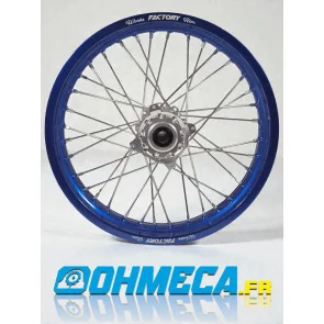 PAIRE DE ROUES TM MX EN 125 BLEU ET GRIS FACTORY WHEELS CERCLAGE WORKS FACTORY RIM