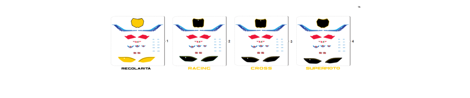 KIT ADESIVI 2T RED DREAM 2T-MX-250-ES 2025