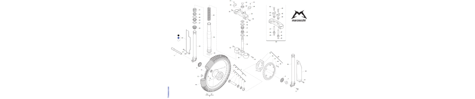 FOURCHE MARZOCCHI ROUE AVMX-300-2T 2009