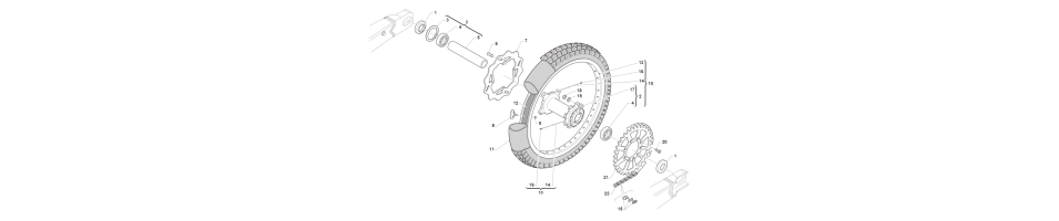 ROUE ARRIEREMX-100-JUNIOR 2022