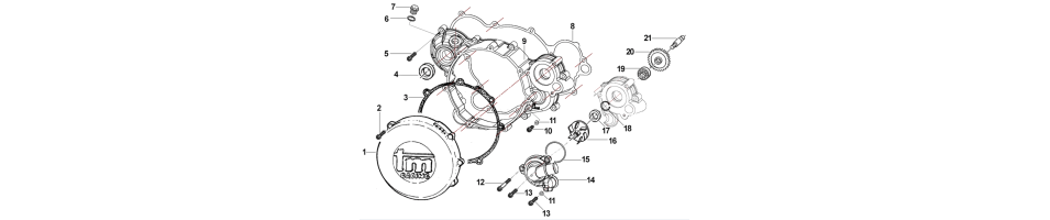 CARTER EMBRAYAGEMX-250-2T 2017